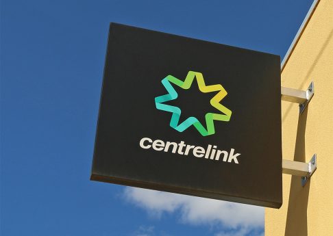 MARYBOROUGH, VICTORIA, AUSTRALIA - February 14, 2016: Centrelink provides a range of government payments and services for retirees, unemployed, families, disabled and people from diverse backgrounds